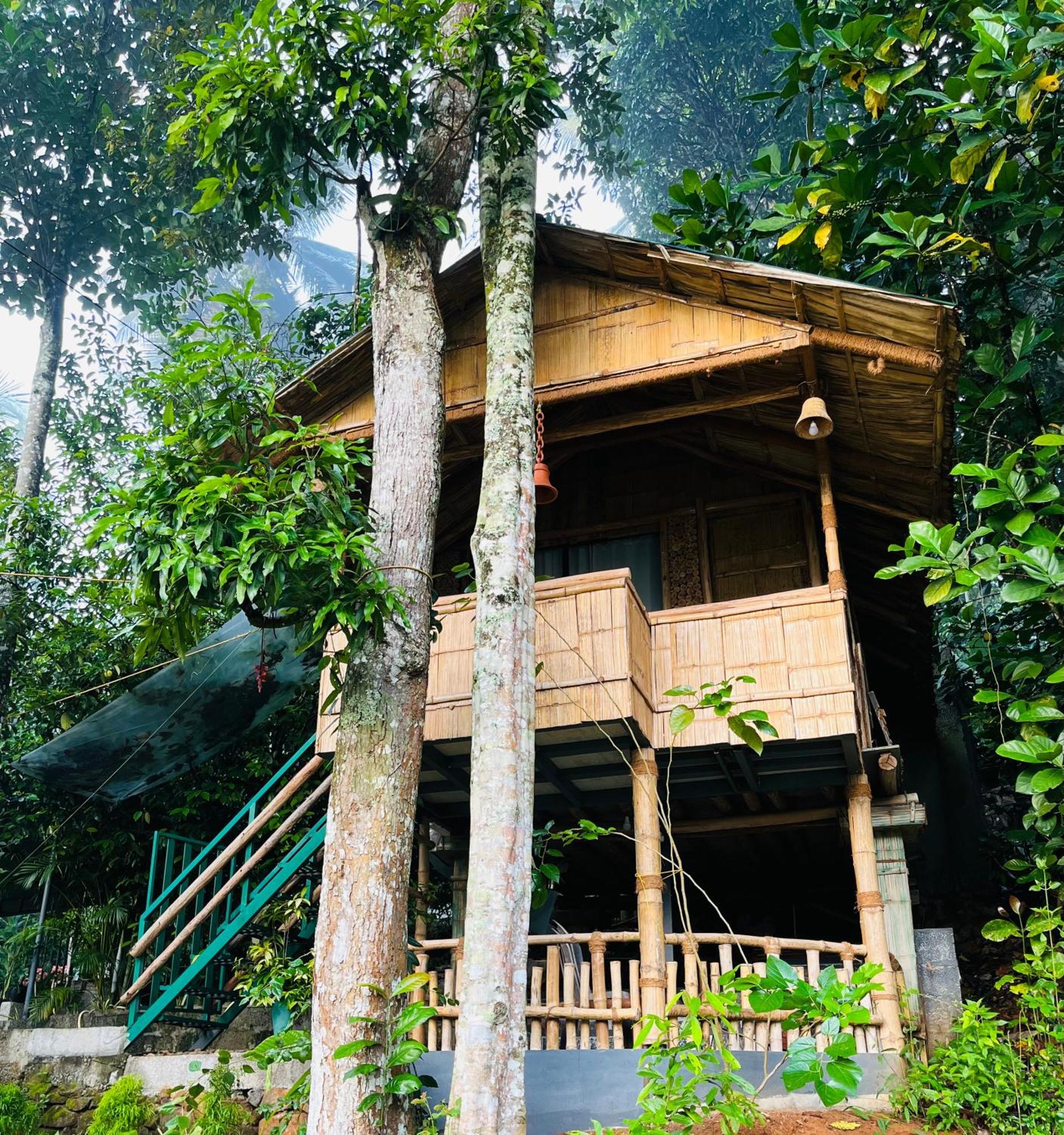 Fab - Bamboo Hut With Open Shower Munnar Kültér fotó